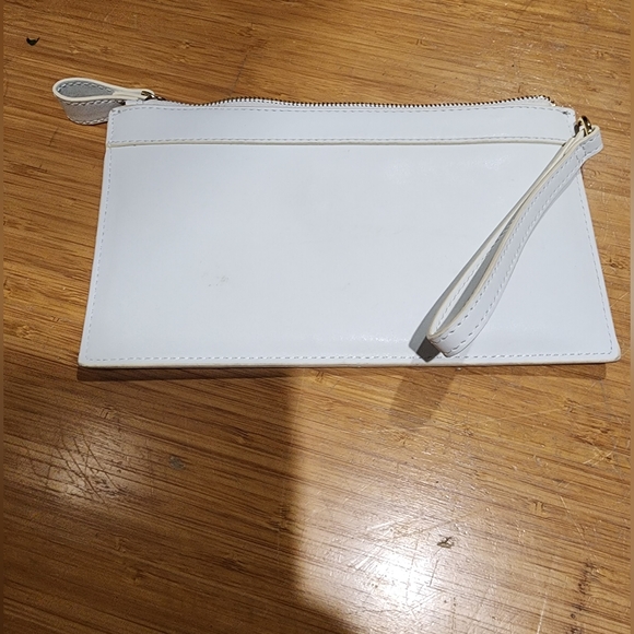Emma Fox clutch, wristlet, white, leather - Picture 2 of 4